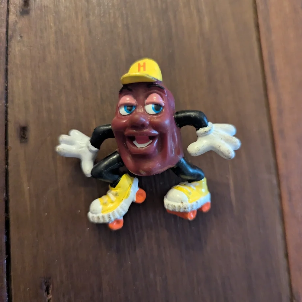 VINTAGE‎ 1988 APPLAUSE CALIFORNIA RAISINS ON ROLLER SKATES  SKATING FIGURE